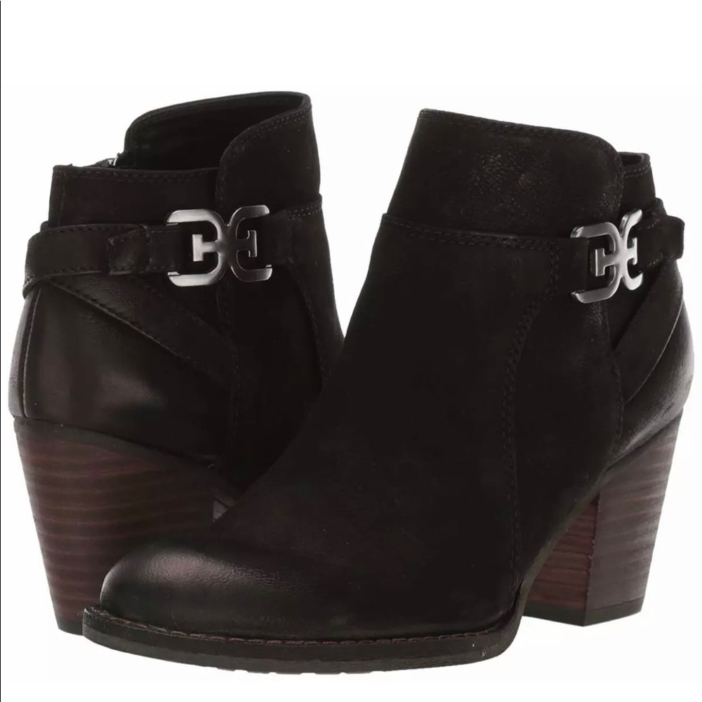 Sam Edelman Black Leather Ankle Bootie Size 10 New